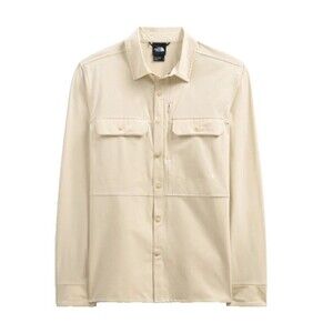 The North Face Sniktau Long Sleeve Sun Shirt Pockets Gravel Beige Mens Size XXL